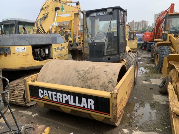 Quality Used Caterpillar CS-583D Single Drum Road Roller 6.6L Displacement for sale