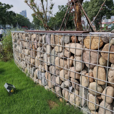 2x1x1m Stone Cage 3mm Welded Gabion Baskets For Landscape Construction