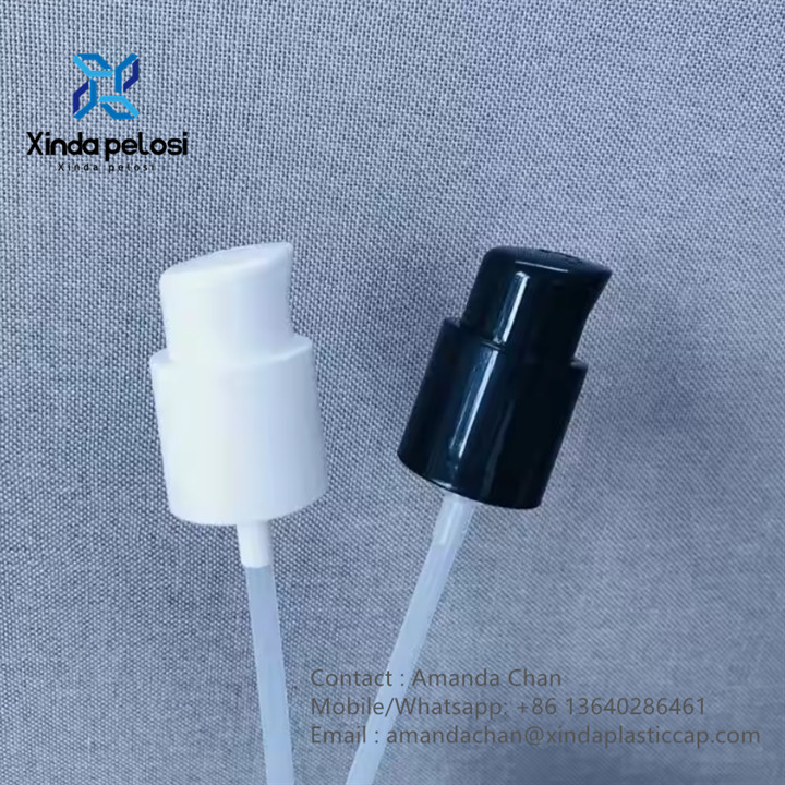 Plastic Double Wall Cosmetic Dispenser Pump Serum Pump For Cosmetic Bottle