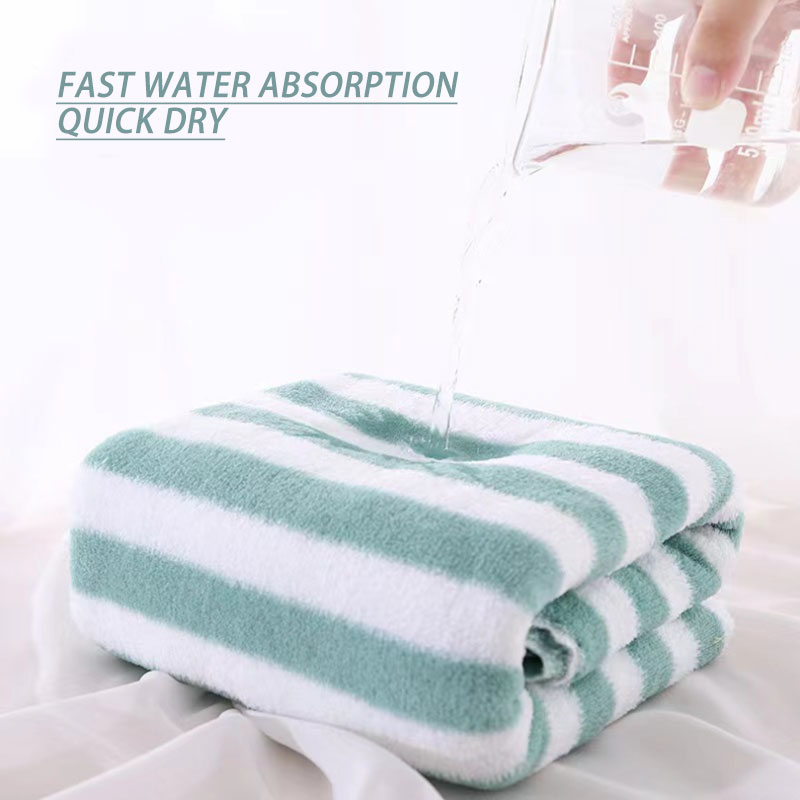 Sell Solid Color Microfiber Coral Fleece Bath Towel for Home