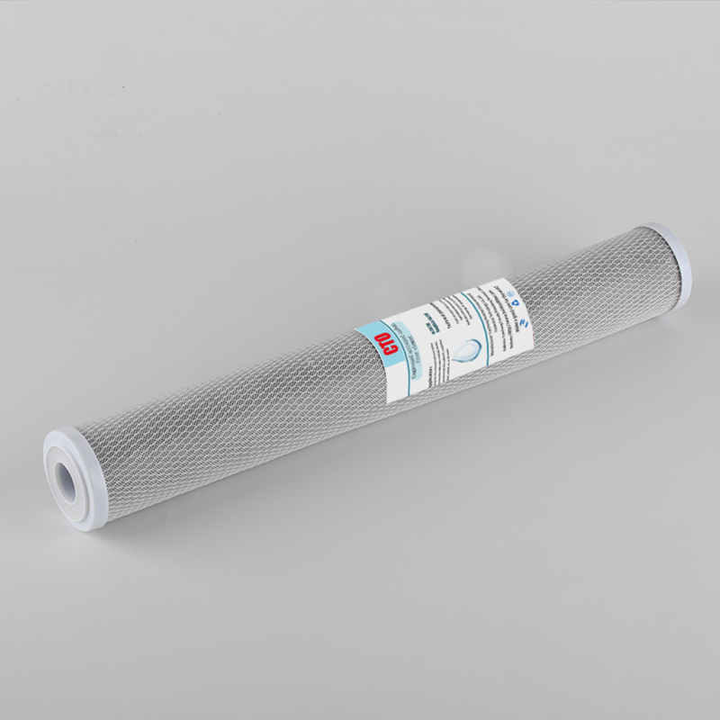 Commercial Water Vending Machine Filter 20 Inch Compressed Activated Carbon Cartridge