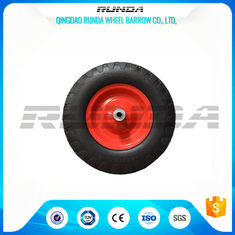 China Steel Rim Heavy Duty Swivel Caster Wheels Blocky Pattern 30 PSI 400mm Size supplier
