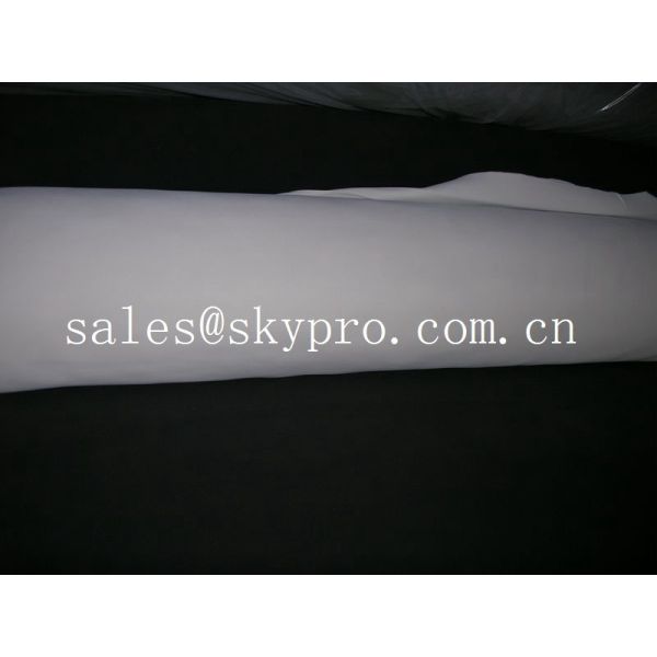 Quality White / beige color foam neoprene rubber sheet  60" wide maximum for sale
