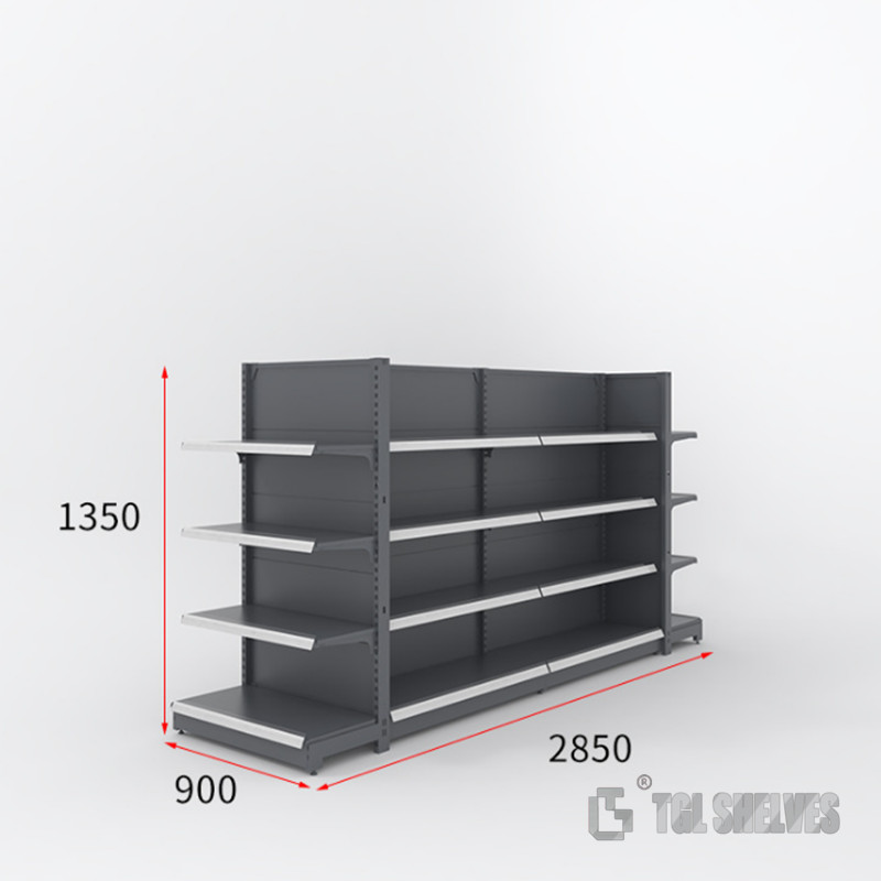 Flexible 80-120Kg/ Layer Gondola Display Rack Sturdy Supermarket Shelving Systems