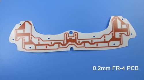 Single Layer Printed Circuit Board with White Solder Mask 0.2mm FR-4 PCB Board with OSP for Display Backlight