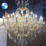 Antique Gold Crystal Chandelier Lights Ceiling Luxury K9 Wedding Ceiling