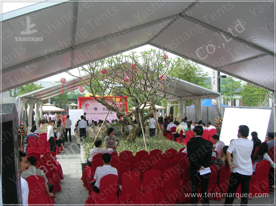 10X15 M White UV Protective Clear Span Fabric Buildings , Clear Span Marquee Hire