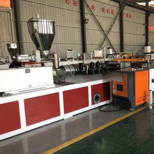 WPC PVC Plastic Processed Foam Board Production Line with 6 M Calibration Table