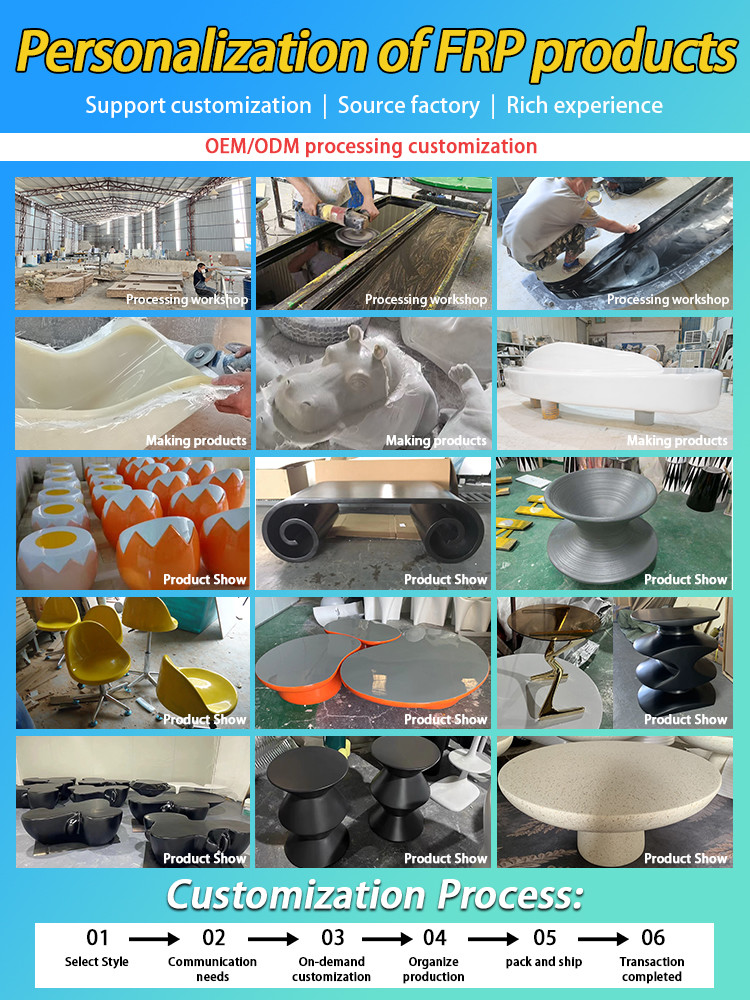 Customized Fiberglass Coffee Table Living Room Sofa Corner Table