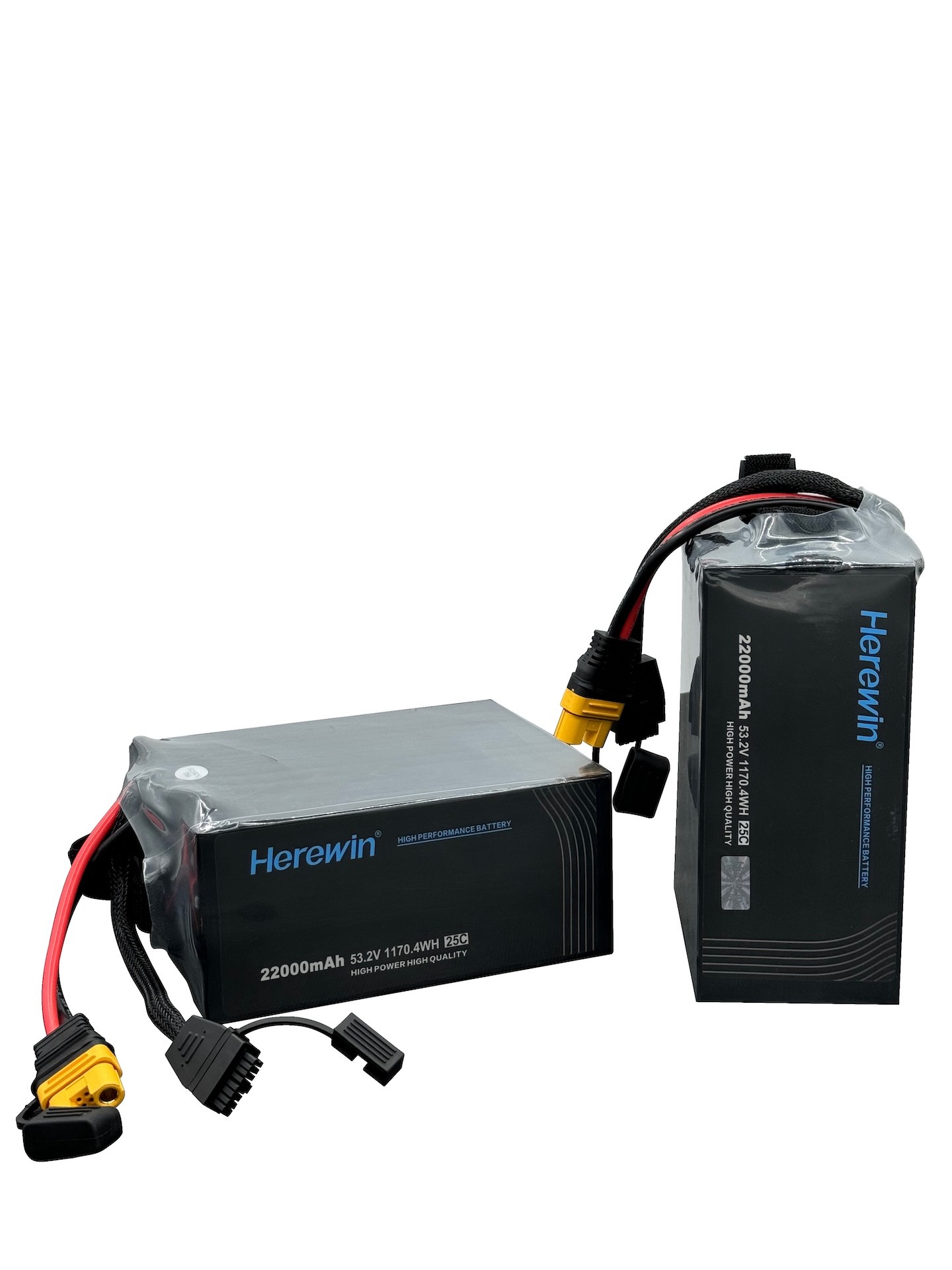 UAVs Herewin Batteries 22000mAh 14S 53.2V 25C LiHv Soft Pack Battery