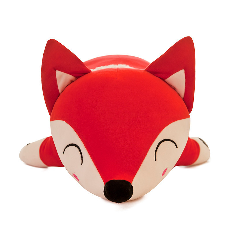 EN71 Non Shedding 30cm Fox Plush Doll With Down Cotton Filling