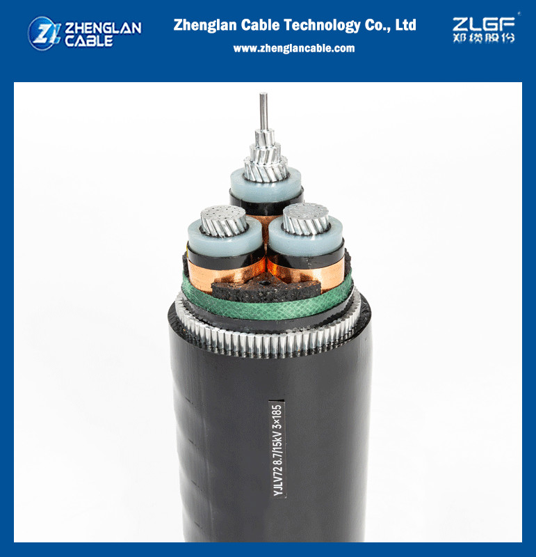 12.7/22kV XLPE Medium Voltage Cable Low Smoke Halogen Free Armoured Power CableRed stripe Standards SANS 1339