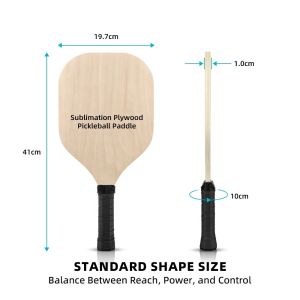 Custom Logo Double Sided Printed Plywood Pickleball Paddle Sublimation Blank
