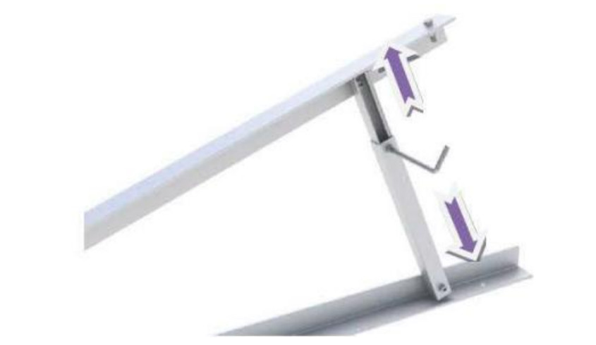Triangle Frame Adjustable Solar Panel Mounting System For Flat Roof Or Ground