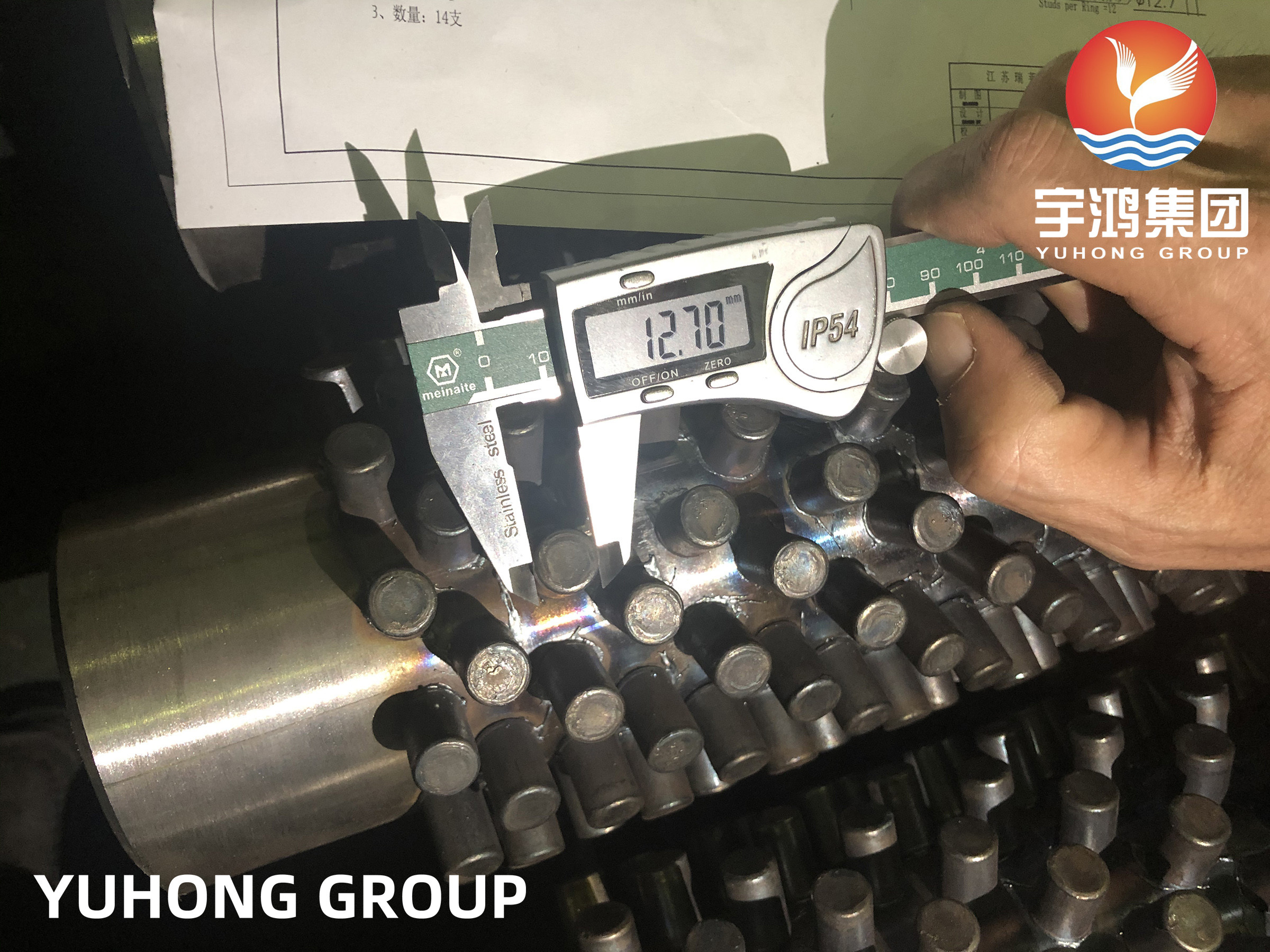 ASTM A213 T9 Carbon Steel Studded tube Heat Exchanger Tube NDT Available