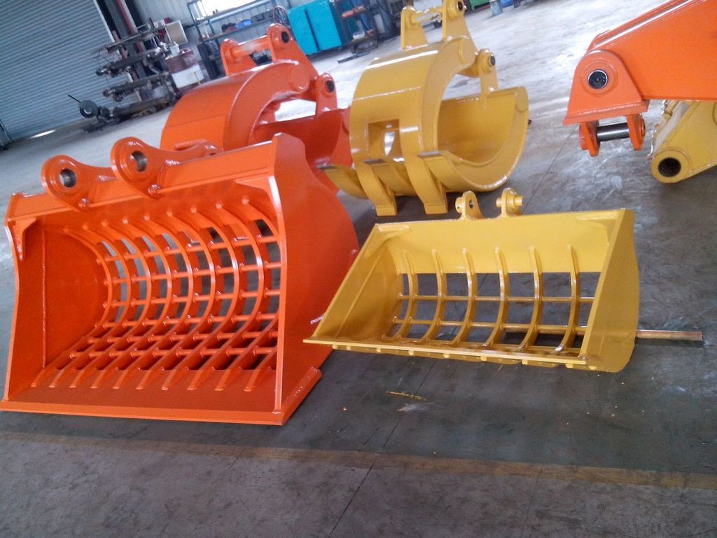 0.4 Cbm Excavator Skeleton Screen Bucket For Cat320 6 T 450 Kgs