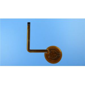 Flexible PCB Built on Polyimide With Wire Coil Pattern and Immersion Gold for