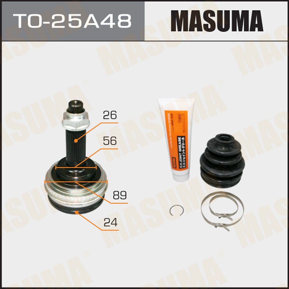 TO-25A48 MASUMA NO. Auto Body Systems outer Driveshaft CV Joints for TOYOTA CALDINA