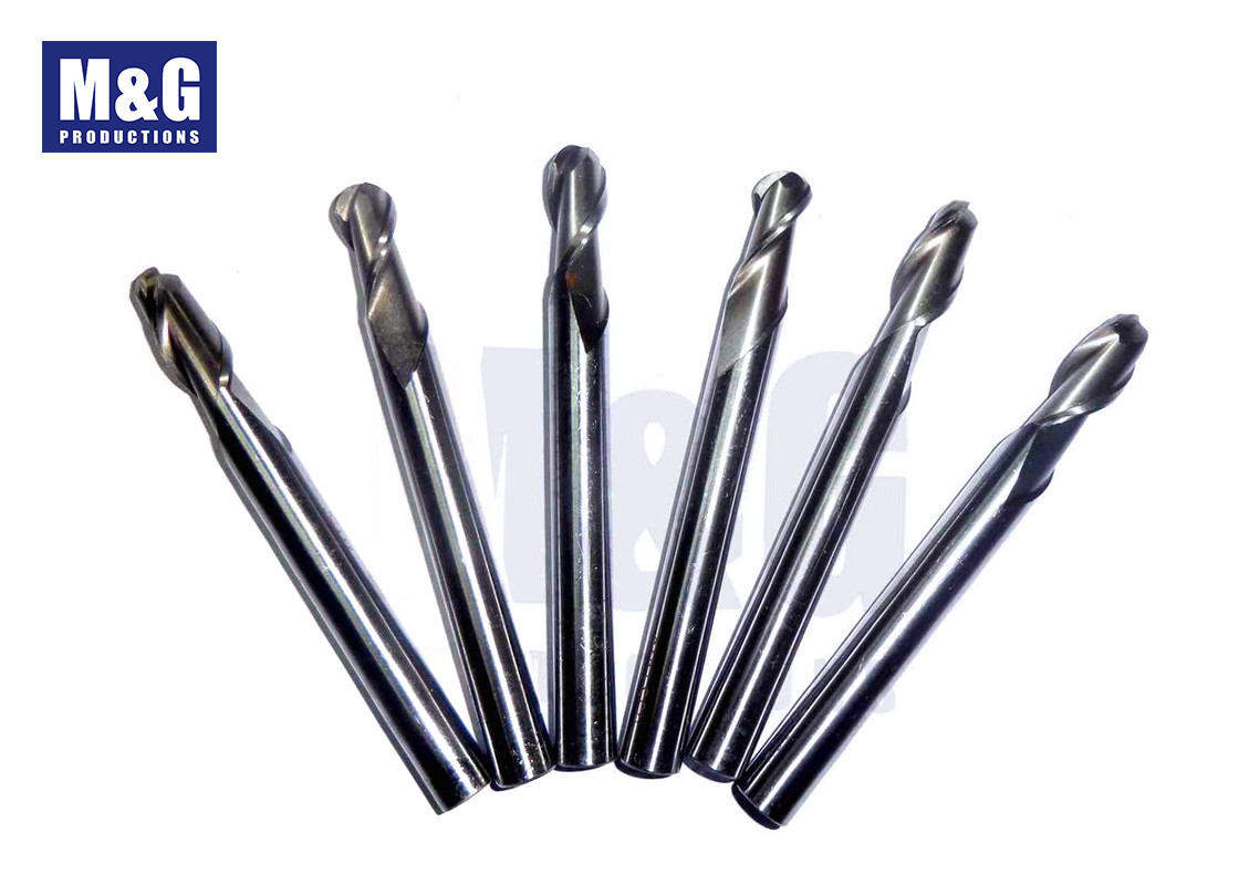 Ball Aluminum Solid Carbide End Mill Two Flute High Hardness Corner Radius End Mill