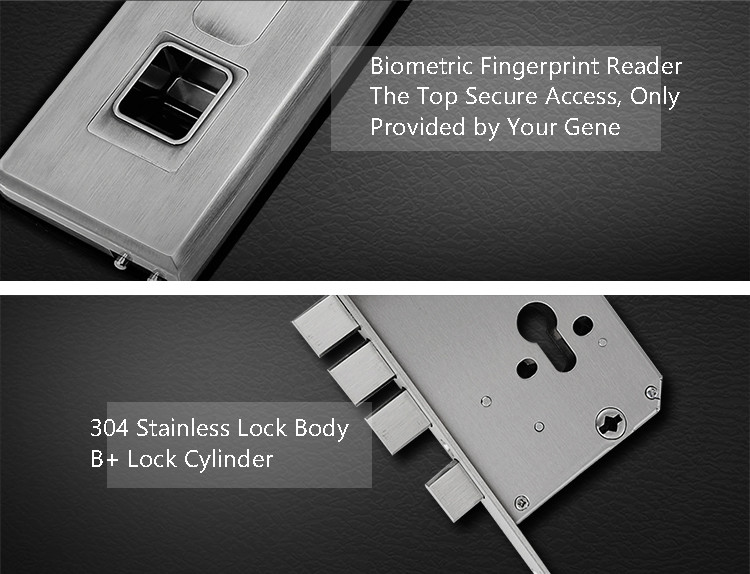 Code Fingerprint Door Lock Knob Golden Less Than 0.5 Second Instant - On Technology