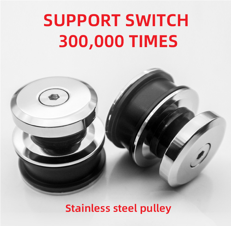 Polish Finish Stainless Steel 304 Bar Tube for Glass Sliding Door Kit System at Hotel