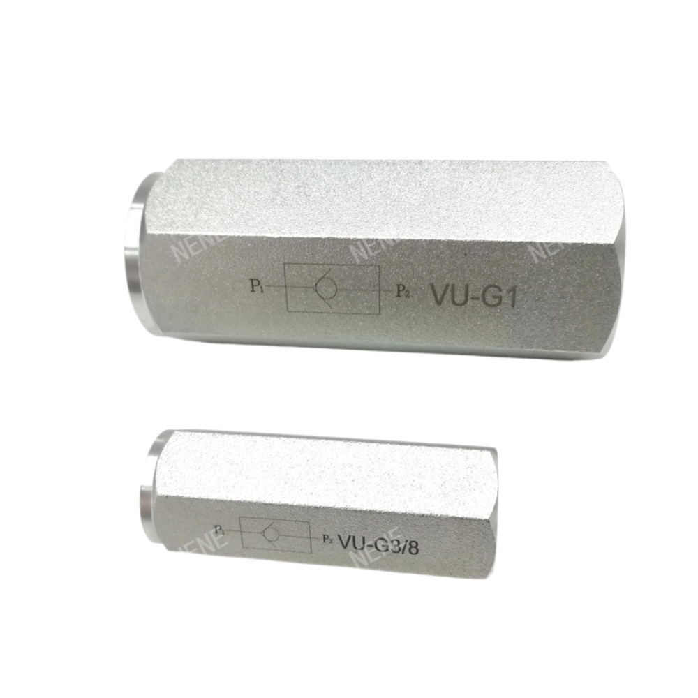 Tube Type Hydraulic Valve VU-G3/8 Large Diameter Threaded One-Way Valve Manufacturer Source Direct Sales