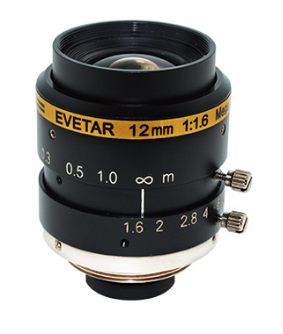 Machine Vision Lens 1/1.8" F1.6-16C 8mm 3 Megapixel C Mount Manual Iris Lens for Industrial camera Security