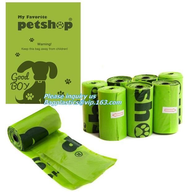 Compostable Bag For Dog Poop Drawstring Holder Custom Dogs Poop Bag Dispenser, Scented Dog Poop Bag Compostable Puppies