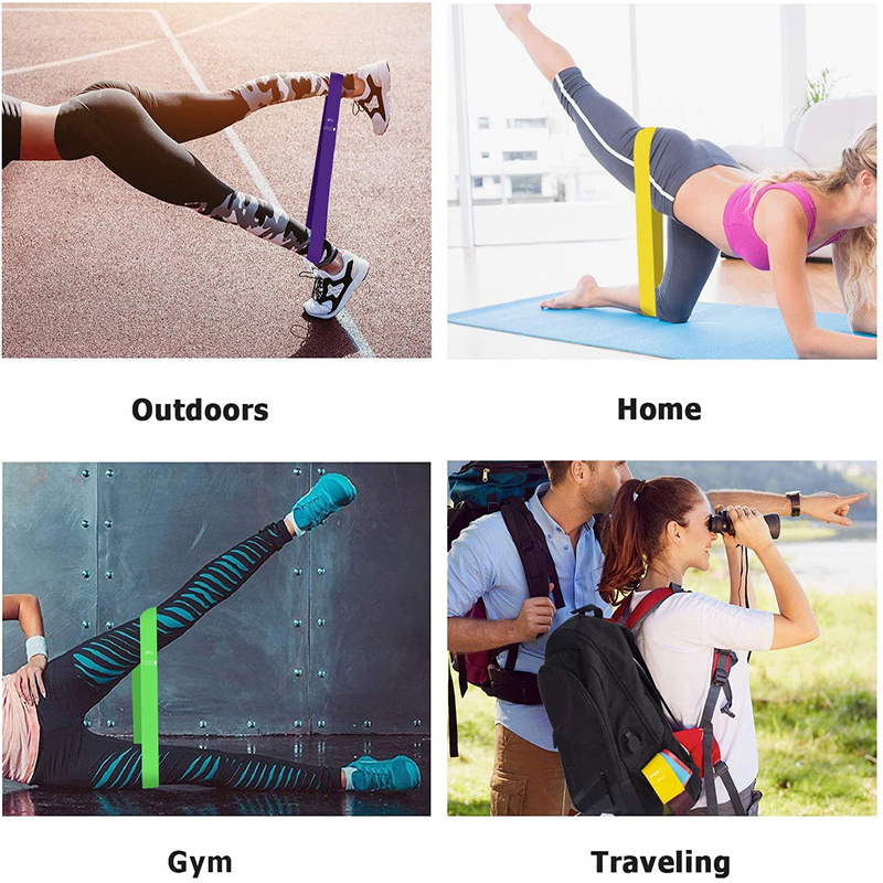 Pink 50cm TPE Resistance Bands TPE Physical Therapy Bands For Legs