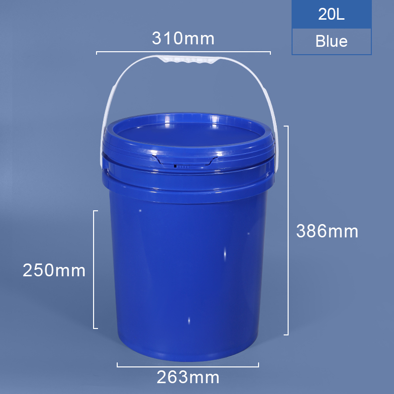 Polyethylene PP Drink Bucket Plastic Pail 5 Gallon Food Safe Custom Printing