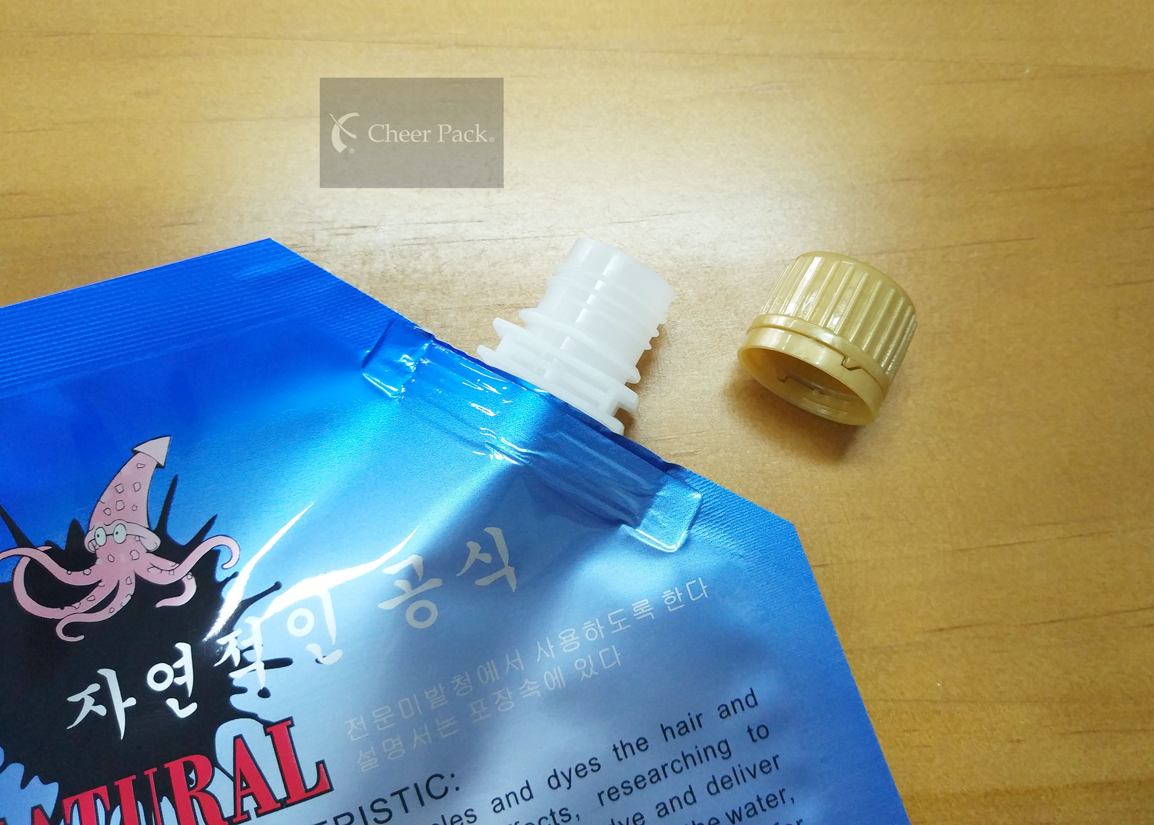 Eco friendly Plastic Stand Up Doypack / Baby Food Pouch Tops
