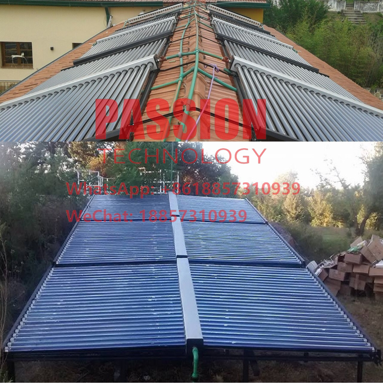 1500 Liters Centralized Solar Water Non Pressure Solar Collector Sun Heater System