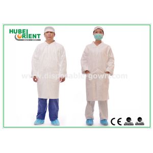  Tyvek Disposable Lab Coats With Korean Collar And Zip Manufactures