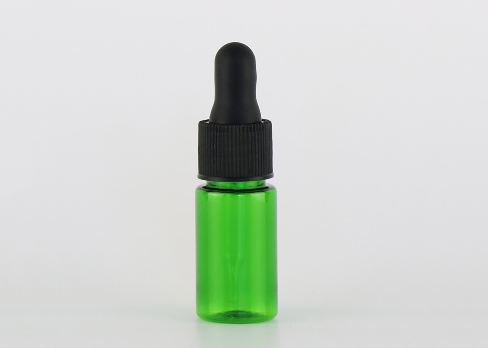 Small Glass Empty Essential Oil Bottles Smooth Surface With Plastic Dropper