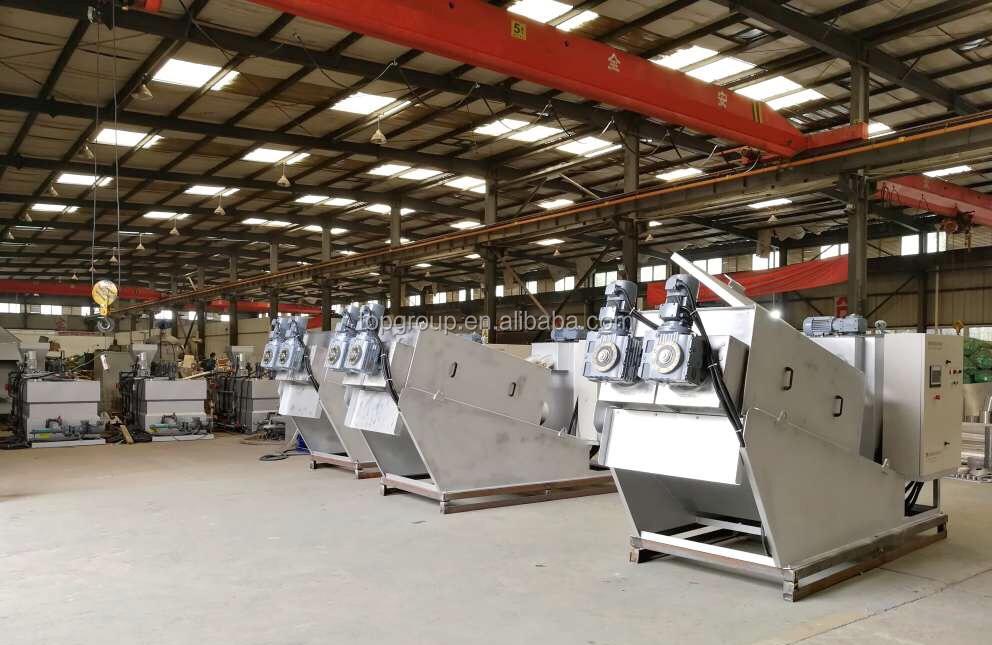 DS Capacity 5-640kgs/h/set Volute Type Dewatering Screw Press for Sewage Sludge Treatment