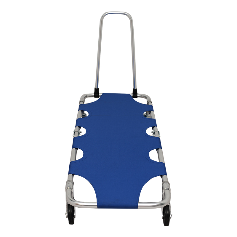 First-Aid Devices Logo Customized Logo 4 Wheels Folding Stretcher for Fire Fighting