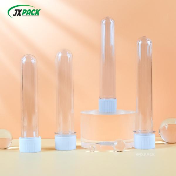 Transparent PET Bottle Tube 60ml Cosmetic Bottle Preform For Food / Candy