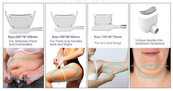 latest simultaneous working 4 habdles cryolipolysis body slimming machine