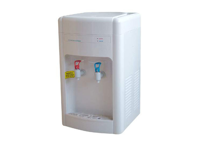 Desktop POU Water Cooler Dispenser R134a Compressor Cooling Environmental Friendly