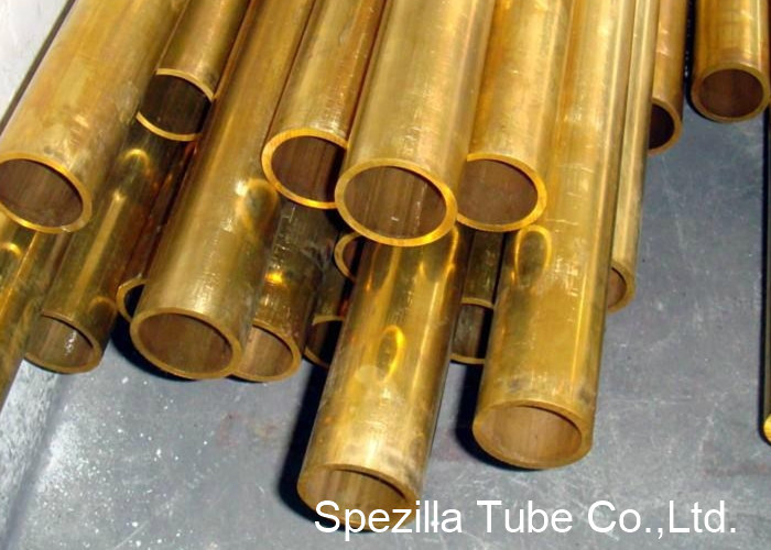 Precision Seamless stainless steel tube heat exchanger Cold Drawn SB111 C44300