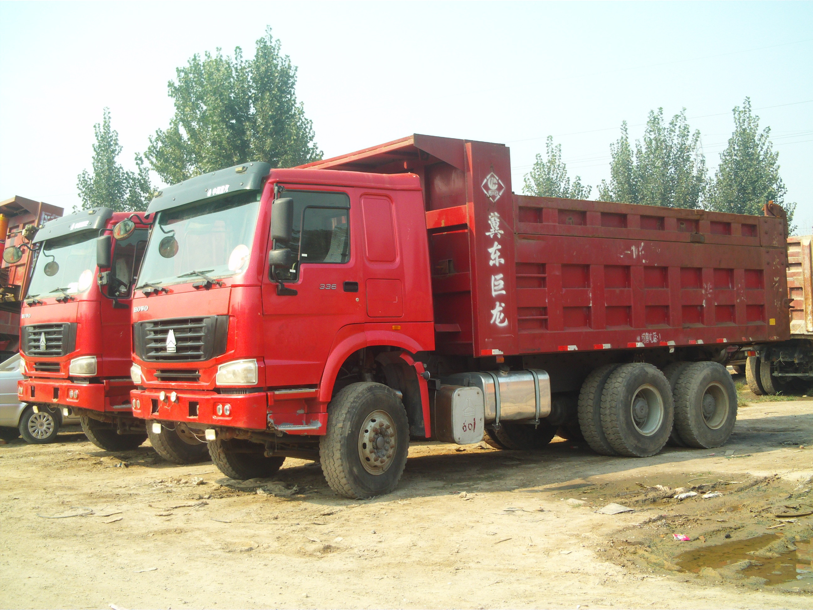 6 wheel Tipper Dump Truck Front Lifting For Base Rock Topsoil Asphalt