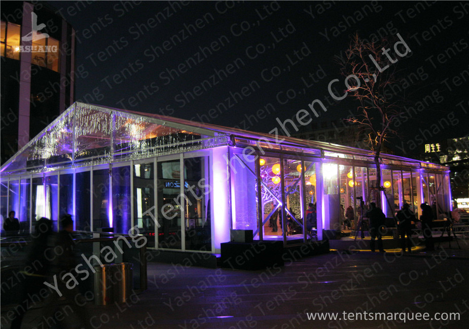 Uv Resistant Red Carpet Decorated Outdoor Party Tents For Wedding Ceremony