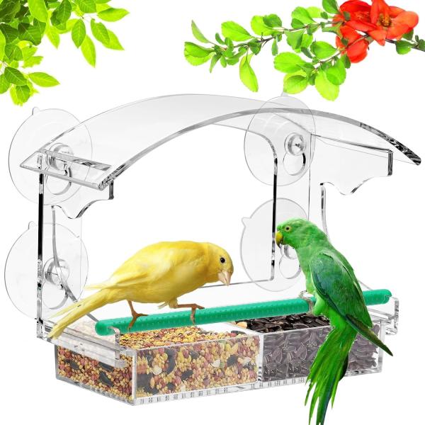 4 Extra Strong Suction Cups Acrylic Parrot Feeder Plexiglass Birdhouse Custom