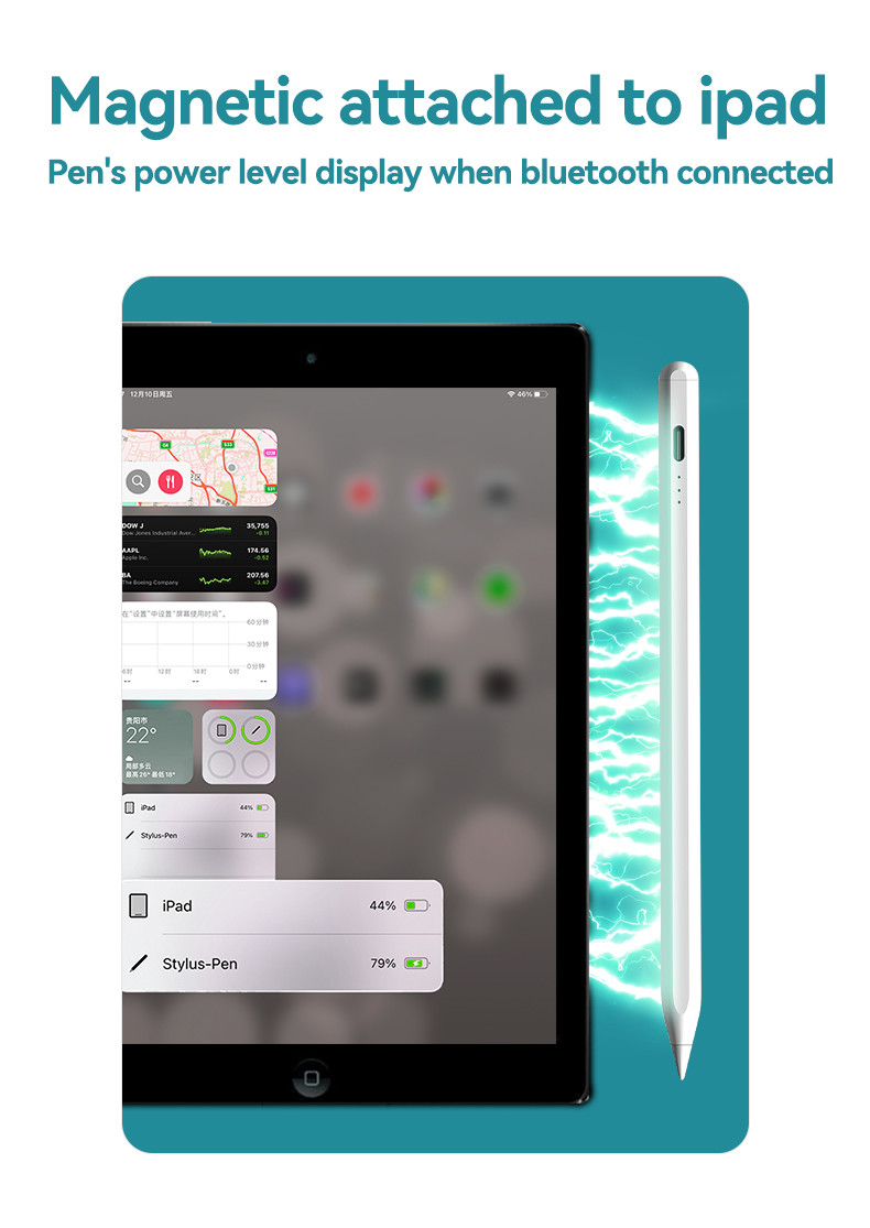 Tilt Sensitivity 60 Degree IPad Stylus Pen Computer Drawing Accessory 15g Weight