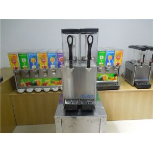 Unbreakable Fruit Juice Dispenser Machine Twin Tanks CE Certification Passed