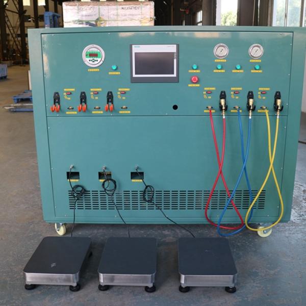 R134a refrigerant filling equipment split sub-package charging machine 3-stage