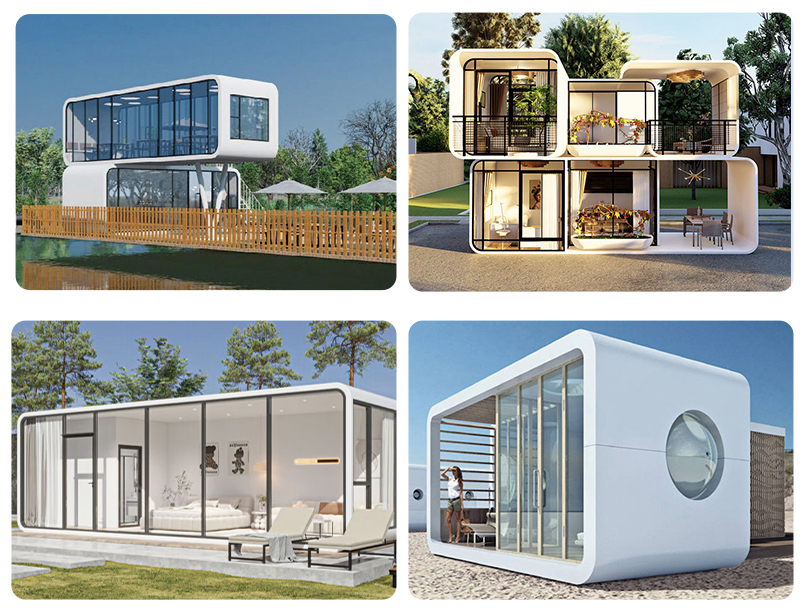 Outdoor Office Pod Prefab Container House With Modern Design Style