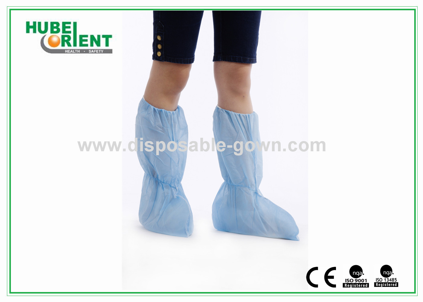Breathable Disposable use Shoes Covers Nonwoven One Time Use 45 X 42cm