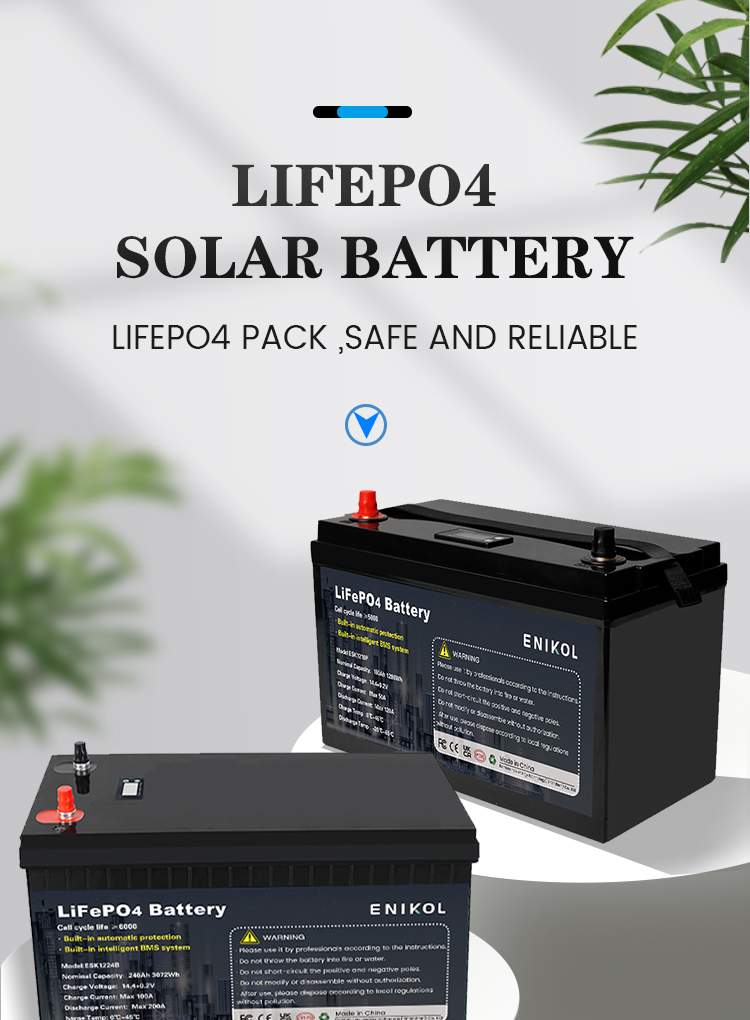 Smart Rechargeable Lifepo4 Battery Pack 100ah 240ah Lithium Ion Backup Battery 12V