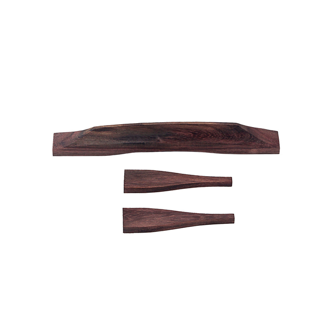 Replacement Ebony Guitar Bridge Ukulele Slotted Bridge High Durability